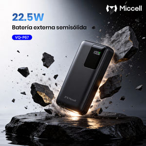 Batterie externe Miccell avec charge rapide PD 22,5 W et affichage numérique, comme chargeur portable pour les voyages et les professionnels - Product Image 6