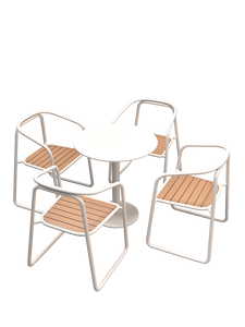 Ensemble <span class=keywords><strong>table</strong></span> et chaises d'extérieur, mobilier de loisirs imperméable pour cour, salon de thé, <span class=keywords><strong>jardin</strong></span>, balcon, villa, terrasse en plein air - Product Image 6