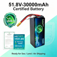 Baterai Drone Kapasitas Tinggi Semi-solid State 51.8V 14S 30Ah, Pengosongan 3C-5C, Waktu Terbang Lama, Suhu Operasi -40~60