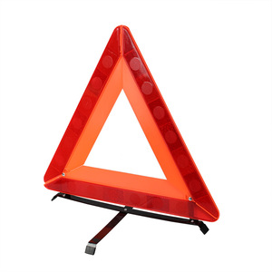Señal de advertencia triangular de 435x370 mm, plegable, reflectante, alerta de seguridad para automóviles, para estacionamiento de emergencia - Product Image 2