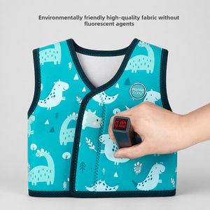 Maillot de bain une pièce pour enfants <span class=keywords><strong>Mambobaby</strong></span>, motifs de dinosaures de dessins animés, protection solaire, chaud, séchage rapide, polyester/nylon, âges 0-6 ans - Product Image 4