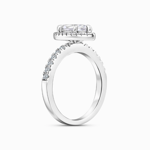 Élégante bague en argent sterling 925 Art déco vintage faite à la main en vrac avec diamant créé en laboratoire pièce de déclaration élégante - Product Image 2