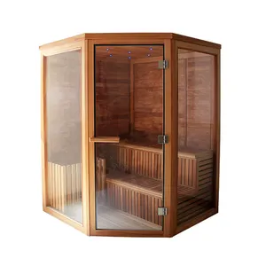 Sauna d'intérieur pour 1 à 4 personnes, salle de haute qualité à vendre, livraison gratuite