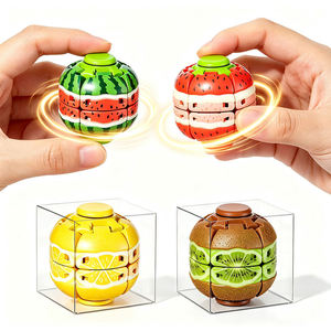 Juguete Antiestrés con Forma de Fruta, Piñón Giratorio Deformable, Fresa, Limón, Sandía, Kiwi, Caja de 24 Unidades, Regalo para Aliviar el Estrés - Product Image 1