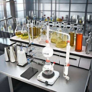 Equipo de Destilación de Aceites Esenciales con Condensador Graham de 500 ml, Aparato de Vidrio para Destilación Personalizado OEM - Product Image 3