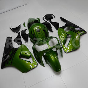 Carenados Completos para Motocicleta Kawasaki ZX12R 2000-2001, Plástico ABS Inyectado, Color Negro y Verde - Product Image 3