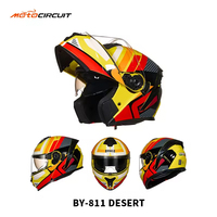 Nouveau casque de moto modulaire ABS PC PP, intégral, blanc et gris