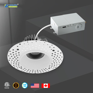 5 colores cambiables Trimless Downlight Trim seleccionable antideslumbrante Trimless empotrable con J-box para Hotel Home para US CA - Product Image 2