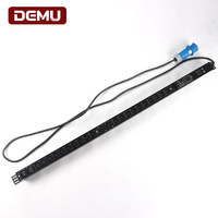 PDU intelligent avec 20 prises C13 et 4 prises C19, disjoncteurs pour armoires réseau industrielles, unité de distribution d'alimentation