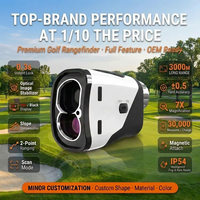 Télémètre laser de golf de qualité tournoi, précision ±0,5 yard, grossissement 7X, anti-tremblement, verrouillage du drapeau, marque privée, usine ODM