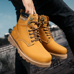 Bottes d'outils pour hommes Bottes Martin Bottes à la cheville Bottes de travail et de sécurité <span class=keywords><strong>Chukka</strong></span> Randonnée et trekking Cuir Haut mi-haut à lacets Coton - Product Image 5