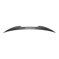 Aileron de coffre en ABS noir brillant et motif carbone, stabilisateur arrière, séparateur, compatible avec Audi A5 2 portes Coupé 2017-2024