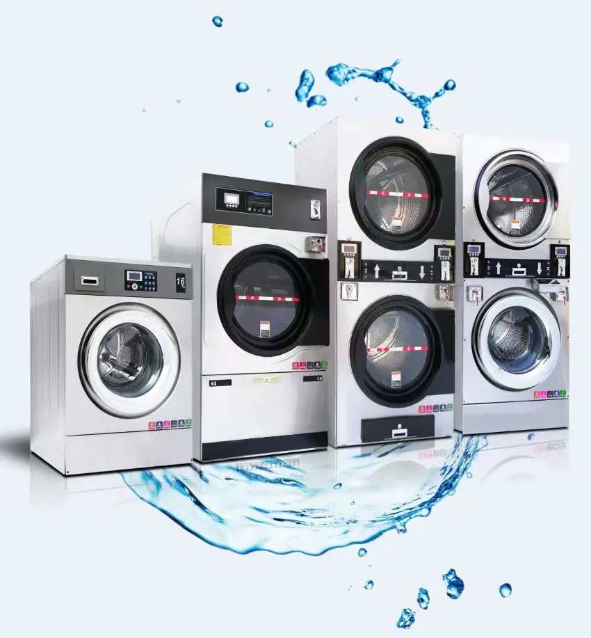 מכבסה מטבע מופעל מכונת כביסה, כביסה מסחרית ציוד