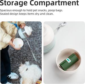 Botella de Agua Portátil para Perros con Correa Manos Libres, Accesorios Todo en Uno para Pasear Perros con Diseño Retráctil, Tazón de Agua Portátil - Product Image 6