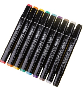 60 unidades/juego de marcadores de alcohol ecológicos, <span class=keywords><strong>rotuladores</strong></span> táctiles de doble cepillo, bolígrafos de colores - Product Image 1