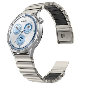 Correa de Titanio de 22 mm para <span class=keywords><strong>Huawei</strong></span> Watch <span class=keywords><strong>GT</strong></span> 6 <span class=keywords><strong>Pro</strong></span>, Brazalete de Metal y Silicona para Reloj Inteligente Garmin - Product Image 5