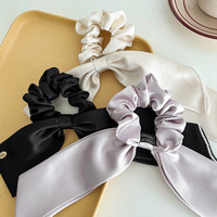 Accessoire pour cheveux élégant et stylé, nœud en satin Colon Scrunchie par YOUJIWU pour filles