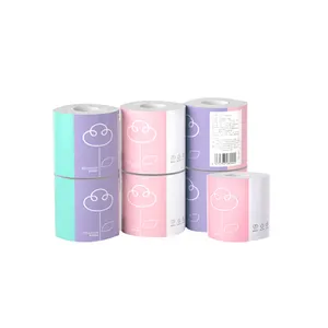 Wholesale soft touching 1 / 2 / 3 / 4 layers printed core bathroom tissue / toilet paper / toilet tissue roll
