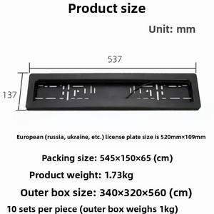 Marco de Matrícula de Acero Inoxidable Compatible con Rusia y Ucrania para Vehículos Eléctricos Europeos - Product Image 6