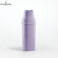 Bouteilles en plastique PP de teinture capillaire de luxe multi-usage pour shampooing bouteille de sérum de couleurs personnalisées produit de traitement capillaire à double chambre