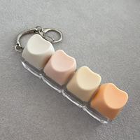 Custom Your Design Keycaps Luminous Click Keychains Click Fidget Keychain Multiple Color Options Stim Toy Stress Relief