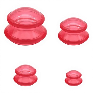 Cangkir Vakum Silikon Food Grade Portabel untuk Pijat Wajah, Stoples <span class=keywords><strong>Cupping</strong></span> dengan Logo Kustom, Alat Perawatan Kecantikan Penghilang Selulit - Product Image 4