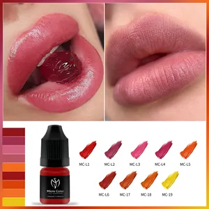 New Generation Micro Color Tattoo Pigment Water-Vased Ink Custom Organic Eyebrow Lip Blush PMU Pigments For Machine