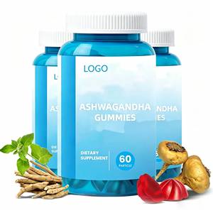 Gomitas de Ashwagandha para el Bienestar, Venta al por Mayor de Fábrica, Suplemento Natural de Extracto de Raíz, Reduce, Equilibra <span class=keywords><strong>la</strong></span> <span class=keywords><strong>Mente</strong></span> y Mejora el Sueño - Product Image 1