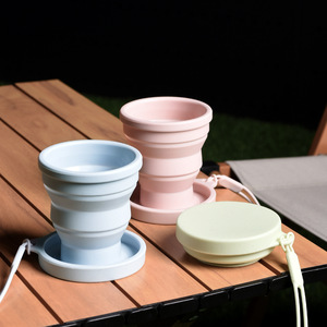 Gobelet pliable en silicone de qualité alimentaire sans BPA, design moderne, étanche, réutilisable, pour les déplacements et le camping - Product Image 5