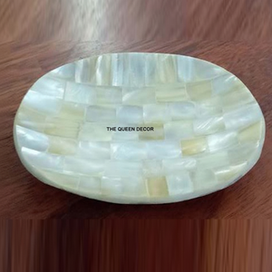 Material de fregona hacer jabonera de forma ovalada hecha a mano clásica nueva colección elegante baño elegante acento - Product Image 1