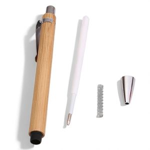 Wholesale Blank Laser Engraving Promotional Bamboo Grip <b>Ballpoint</b> <b>Pen</b> with 0.5mm Tip Customizable Logo & Multi-color Ink - Product Image 3
