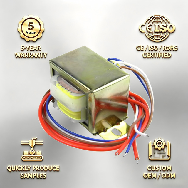 OEM 600VA 50/60Hz Low Frequency Step Heavy Duty Silicon Steel Core Power Transformer Customizable Output (12-24V DC) 220V AC
