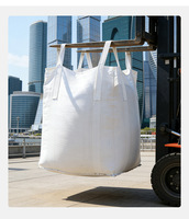 Sac de stockage en polypropylène blanc à 4 anneaux, préchargé, 15T/1 tonne, grand sac conteneur à fond plat, modèle CX025, réédition