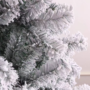 Sapin de Noël blanc artificiel en PE avec neige artificielle, décorations de Noël pour intérieur et extérieur, décorations de Noël - Product Image 3