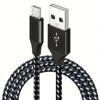 Câble de données Micro USB en nylon, charge rapide, câble de charge rapide personnalisé, câble de données USB Type C pour Android