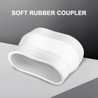 Adaptateur de tuyau souple de transition flexible pour ventilateur industriel, réducteur/augmenteur de diamètre 3/4/6/8 pouces