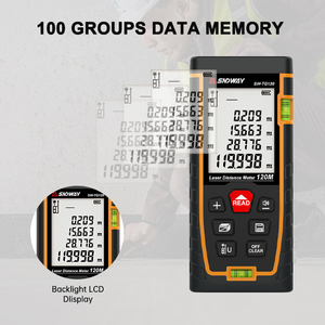 SNDWAY produttore <span class=keywords><strong>Metro</strong></span> misurazione digitale impermeabile ad alta precisione con 2 livelli <span class=keywords><strong>di</strong></span> bolla misuratore <span class=keywords><strong>di</strong></span> distanza Laser digitale portatile - Product Image 5