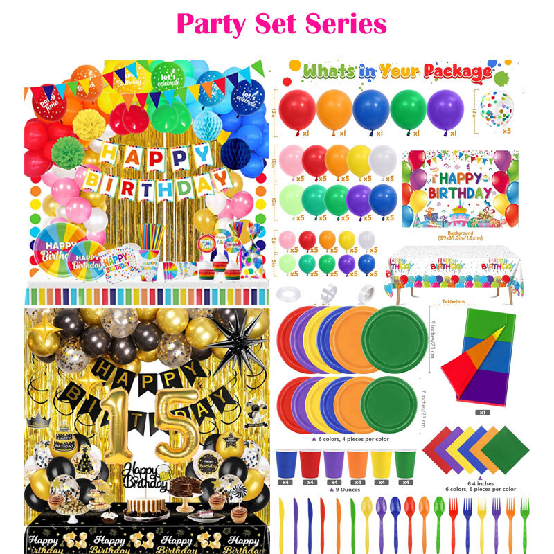 Série d'ensembles de fête