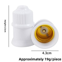 Douille de lampe en plastique épaissie 27 mm E27 à vis, support de suspension pour éclairage domestique, écologique et économe en énergie