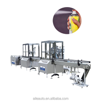 Machine de remplissage et de scellage d'aérosols à aspiration pneumatique de haute précision ±1% pour la production de bouteilles d'oxygène portables