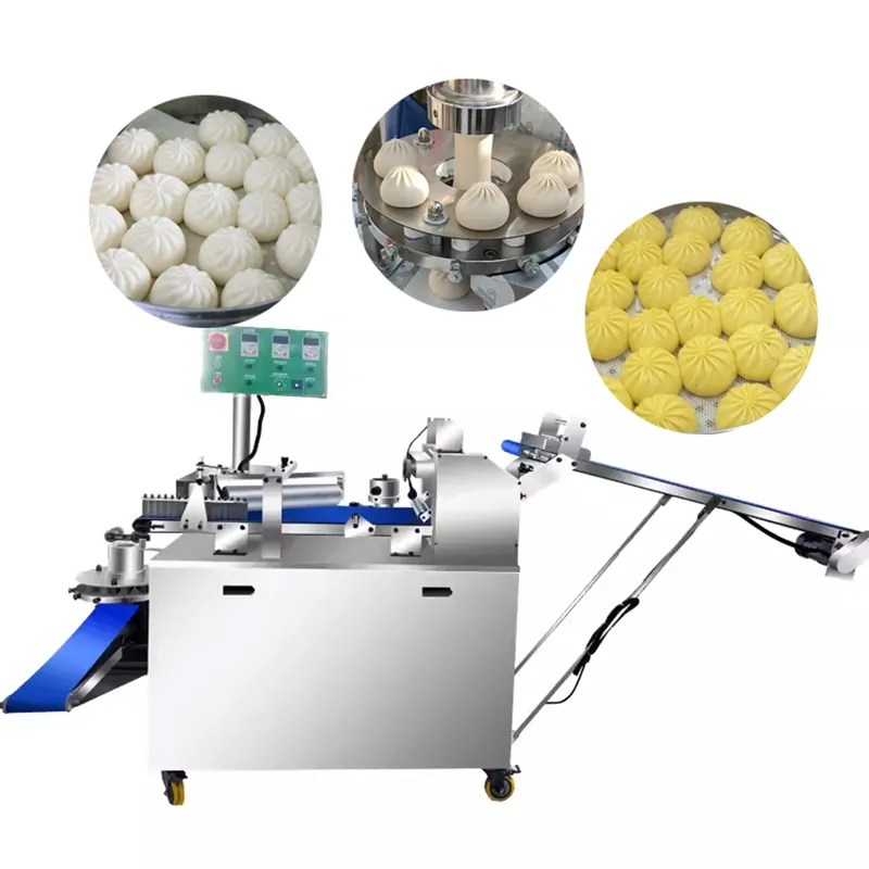 ماكينة طي المومو الأوتوماتيكية بالكامل، ماكينة صنع زلابية الحساء من Bao Bun الأوتوماتيكية من Baozi في الصين