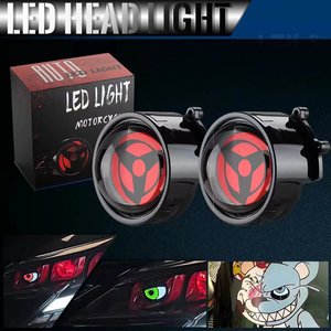 Luces LED Dinámicas para Auto de 3 Pulgadas, Ojo de Diablo, 12v, con Control Remoto, Kits de Reequipamiento de Faros Delanteros, Accesorios para Auto - Product Image 1