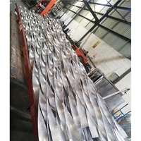Fournisseur de panneaux muraux en profilé d'aluminium ondulé, panneau mural extérieur en aluminium, lattes en aluminium pour système de murs