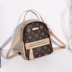 Mochila de Mujer Personalizada de Moda Jianghu, Diseño Moderno Color Café con Cierre de Cremallera, Material PU Duradero, Directo de Fábrica - Product Image 4