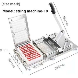 220V Commercial BBQ Machine Semi-Automatic Kebab Skewer Tool with Motor for Lamb and Meat Skewers - Product Image 2