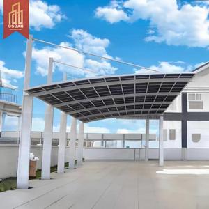 Auvent en alliage d'aluminium avec <span class=keywords><strong>vitrage</strong></span> en polycarbonate bleu pour cours arrière, allées et camping-carport - Product Image 1