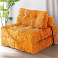 Modernes Design Stoffoberfläche Hochdichte Schaumstoffpolsterung Freizeit Klappbarer Komprimierter Einzelsessel BTCS010 für Zuhause oder Hotel