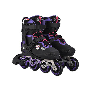 Chaussures de patinage à roulettes en ligne de Slalom Junior réglables professionnelles patins à roulettes de sécurité de haute qualité pour les enfants - Product Image 1