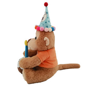 Peluche de cumpleaños mono suave juguete regalo pastel oso juguete fabricante nuevo diseño OEM peluche animal de peluche juguetes promocionales - Product Image 2