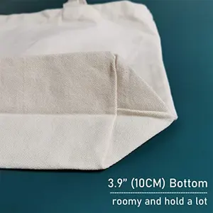 Haute qualité 100% coton naturel toile sac fourre-tout grande capacité pliable personnalisé imprimé réutilisable épaule Shopping sac à main